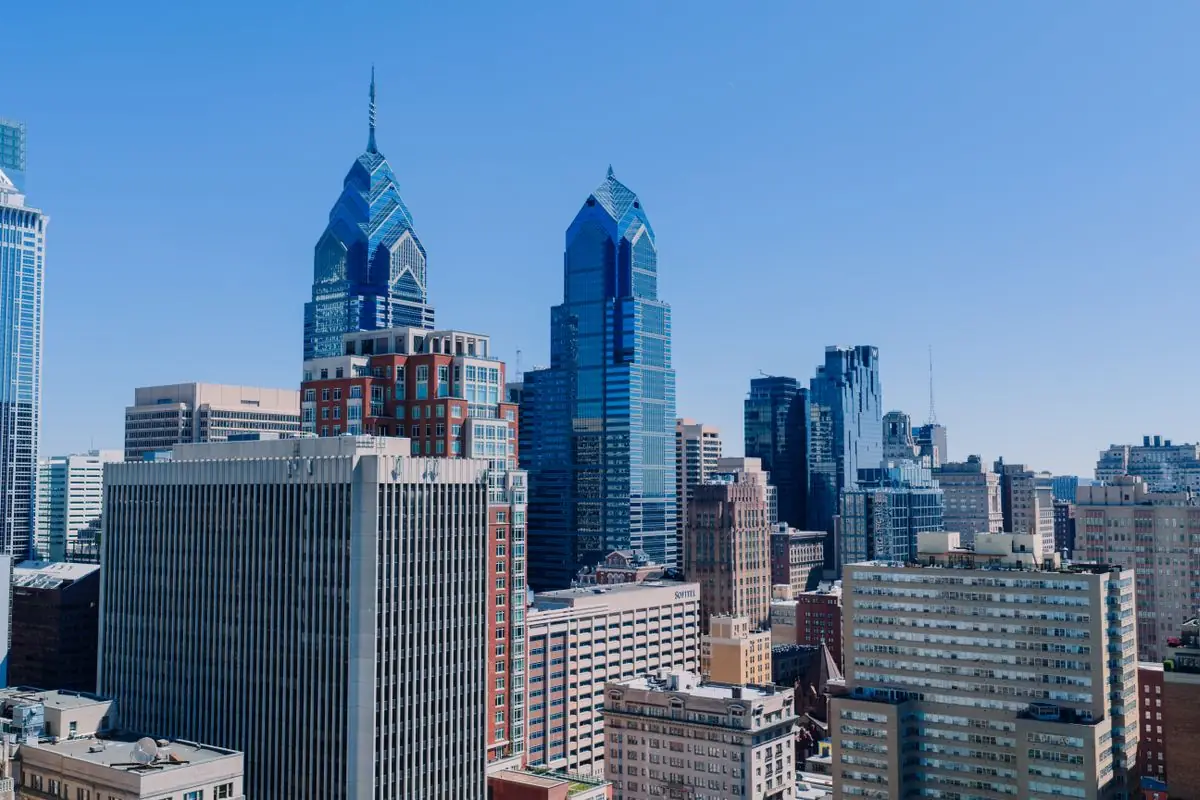 Philadelphia skyline on a clear day